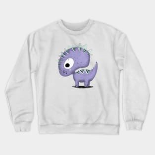 Cute Dinosaur Drawing Crewneck Sweatshirt